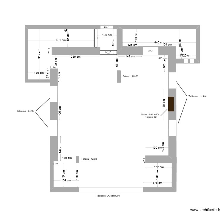 Roc&Mer - RDC - Plan de masse (sans cloisons). Plan de 0 pièce et 0 m2