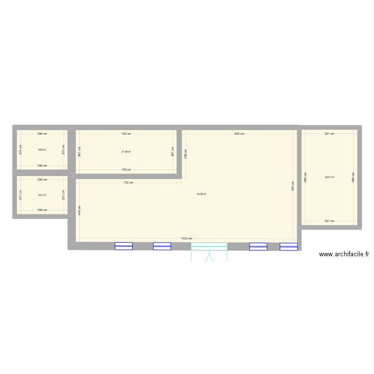 Chauvé. Plan de 5 pièces et 162 m2