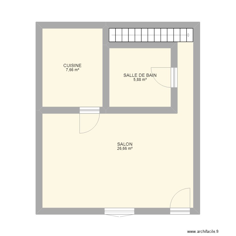 plan maison remoulins initial. Plan de 9 pièces et 122 m2