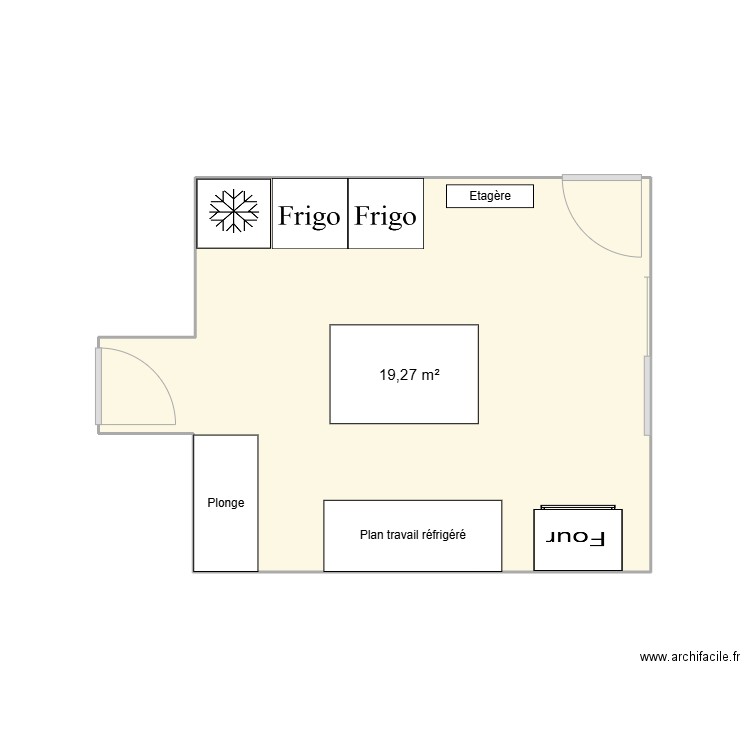 Labo2. Plan de 1 pièce et 19 m2