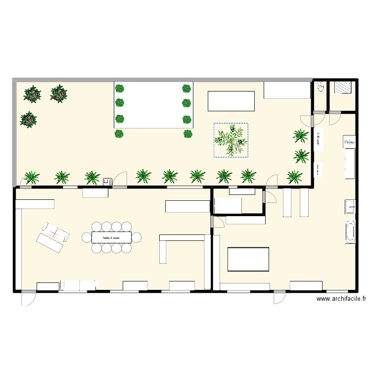 CAP 1 an. Plan de 6 pièces et 344 m2