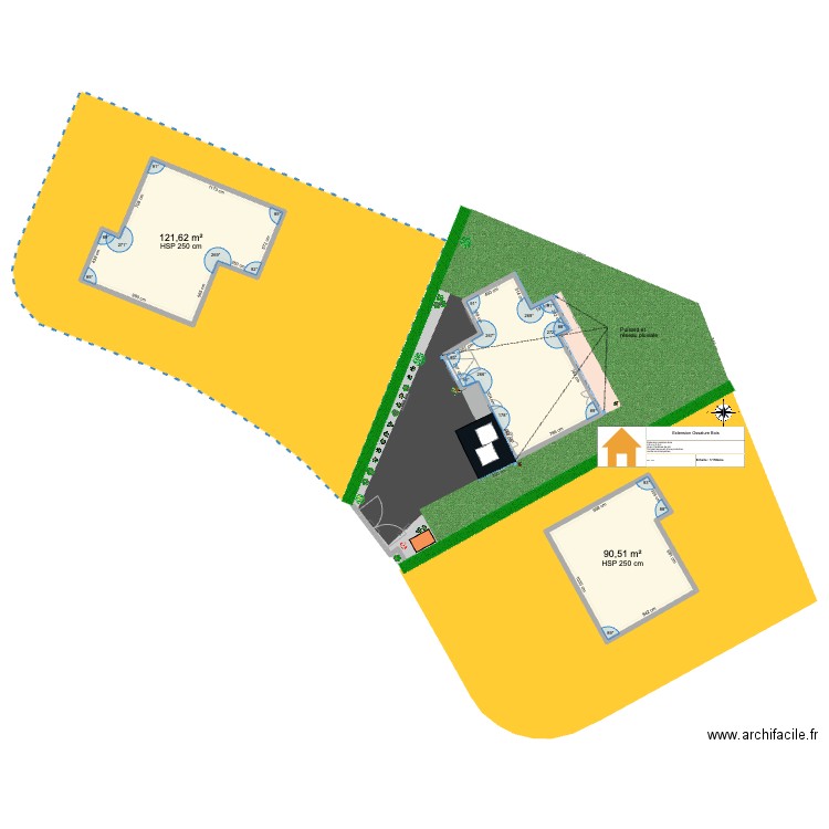 ApresextensionVF. Plan de 3 pièces et 314 m2