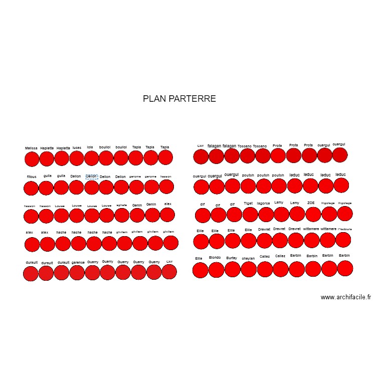 Plan parterre. Plan de 0 pièce et 0 m2