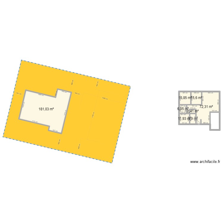 Rosieres indA. Plan de 8 pièces et 314 m2