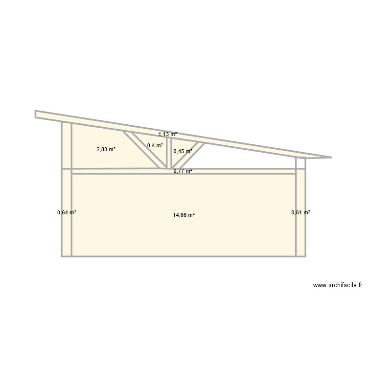 toit111. Plan de 8 pièces et 22 m2