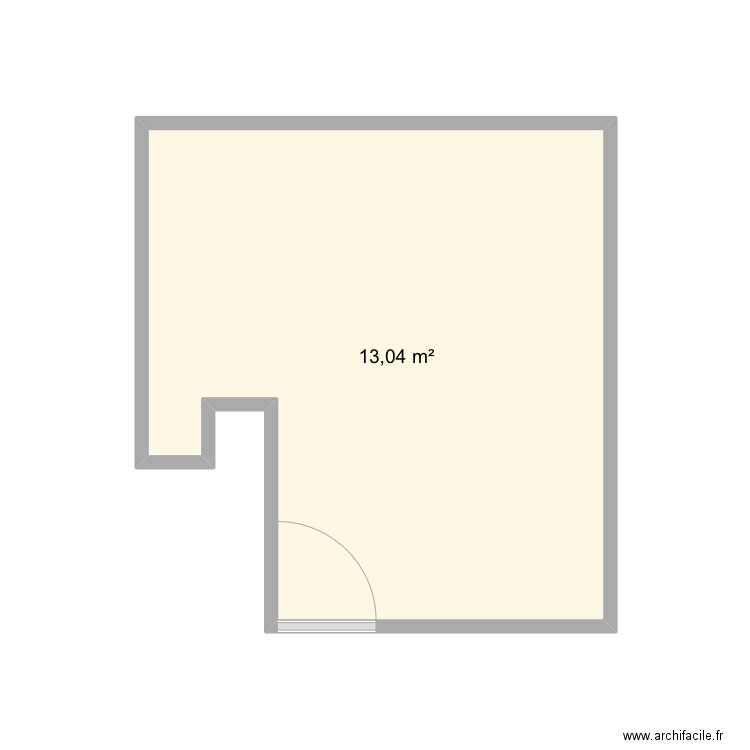 St Lau. Plan de 1 pièce et 13 m2