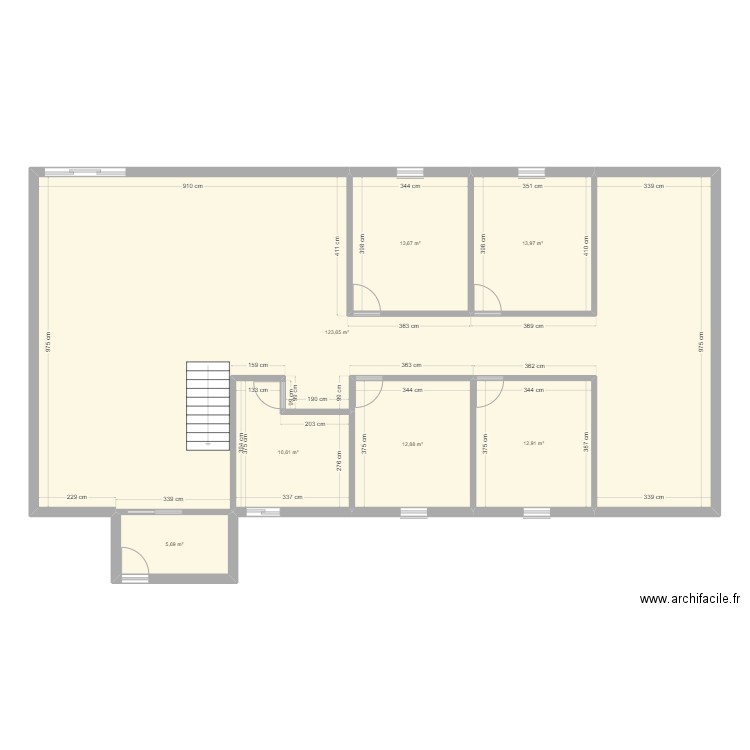 plan maison 2. Plan de 7 pièces et 193 m2