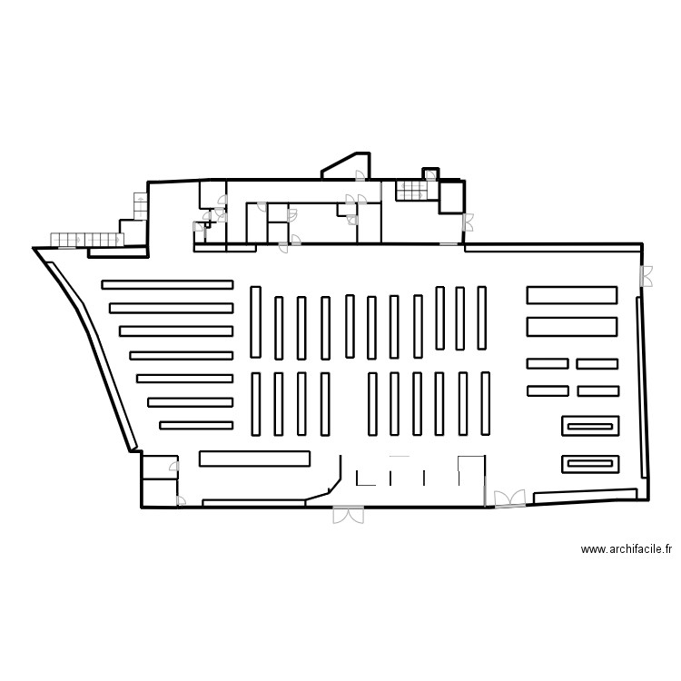 PLAN INTERHOPITAL FINI. Plan de 61 pièces et 41 m2