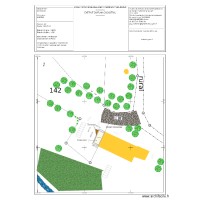 Plan de masse avec extension avec detail jardin