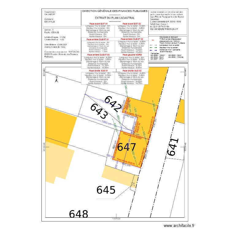 dp2 THIRIAT. Plan de 0 pièce et 0 m2