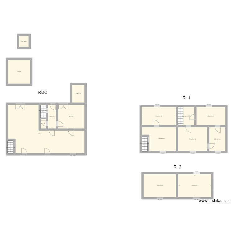 350601964. Plan de 18 pièces et 209 m2