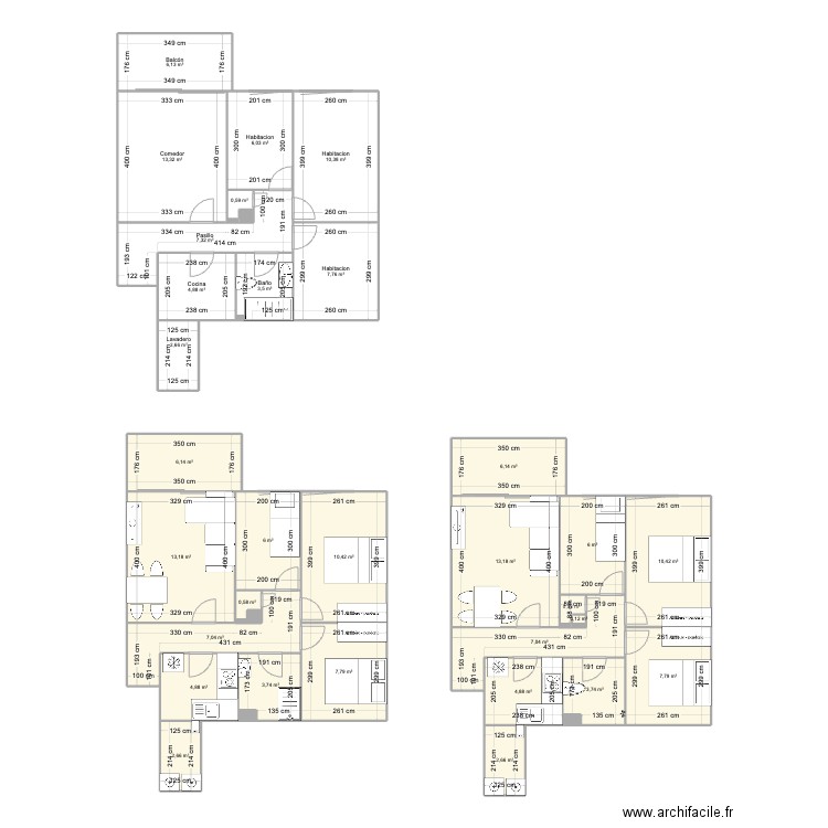 Can Travi 39. Plan de 36 pièces et 188 m2