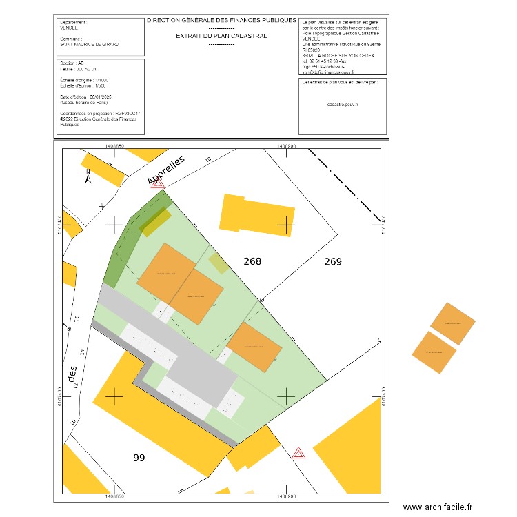 Saint maurice le girard 1. Plan de 0 pièce et 0 m2