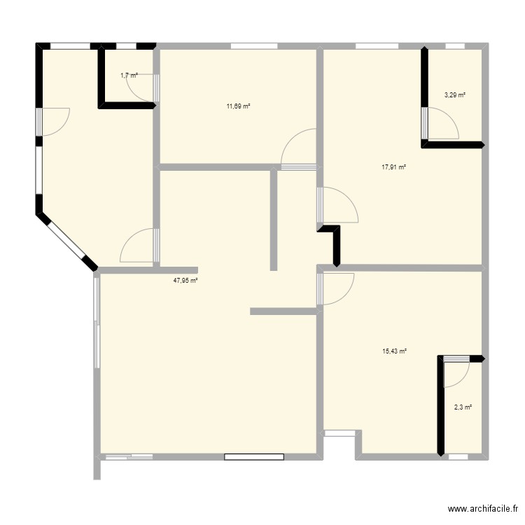 3-Plan Villa Elisabeth Modifiée. Plan de 11 pièces et 276 m2