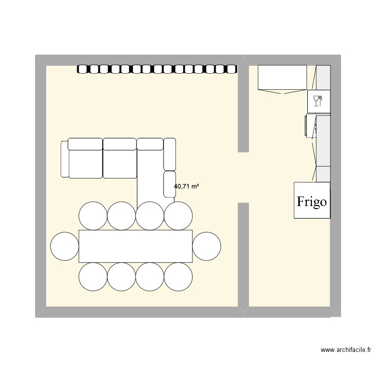 APPART JB . Plan de 1 pièce et 41 m2