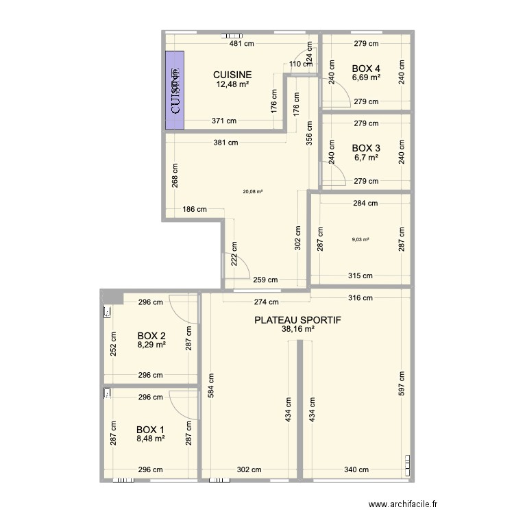 NEUILLY SA MERE. Plan de 8 pièces et 110 m2