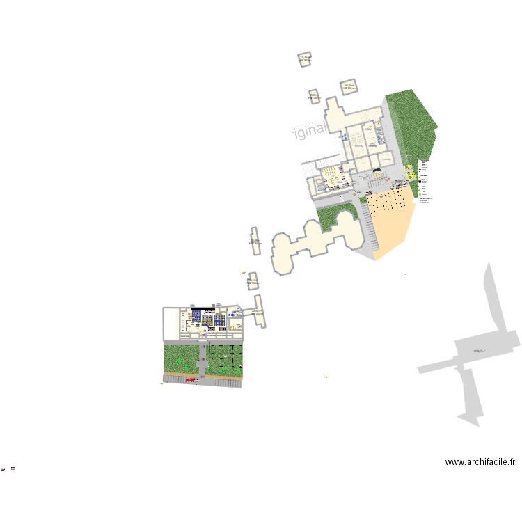 RAF25 - DINAN 2. Plan de 25 pièces et 8215 m2