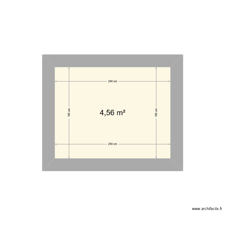 cuisine 1. Plan de 1 pièce et 5 m2