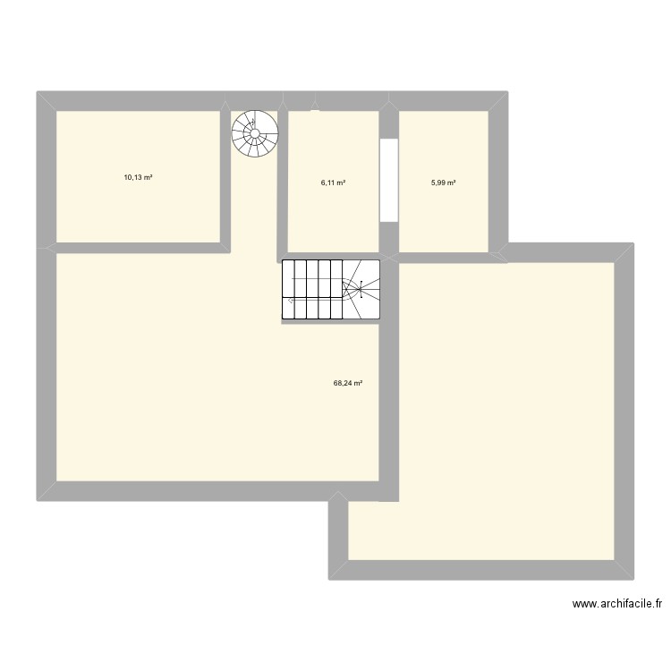 2025nouvelétage. Plan de 4 pièces et 90 m2