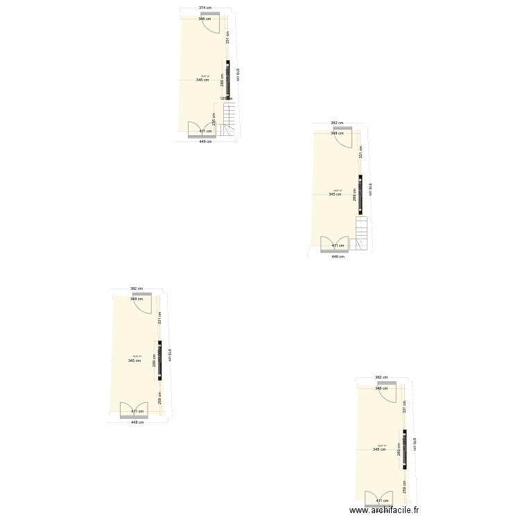 felletin rez de chaussé vide 1. Plan de 4 pièces et 132 m2