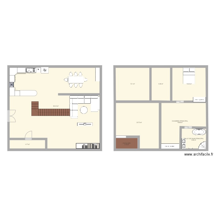 HOUSE. Plan de 9 pièces et 188 m2