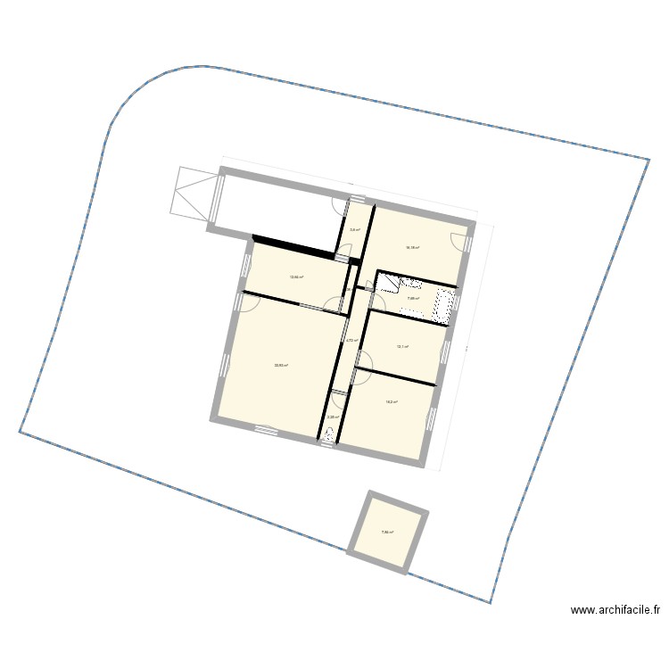 maison st genis 01. Plan de 11 pièces et 118 m2