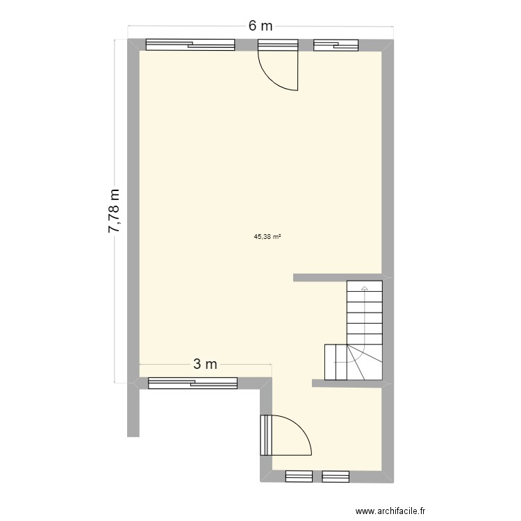 portugal 1. Plan de 1 pièce et 45 m2