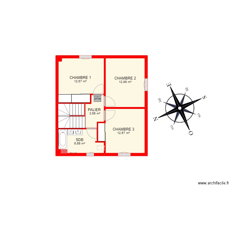 BI 21850 -. Plan de 22 pièces et 209 m2