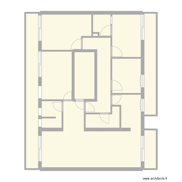 LAURIE. Plan de 14 pièces et 108 m2