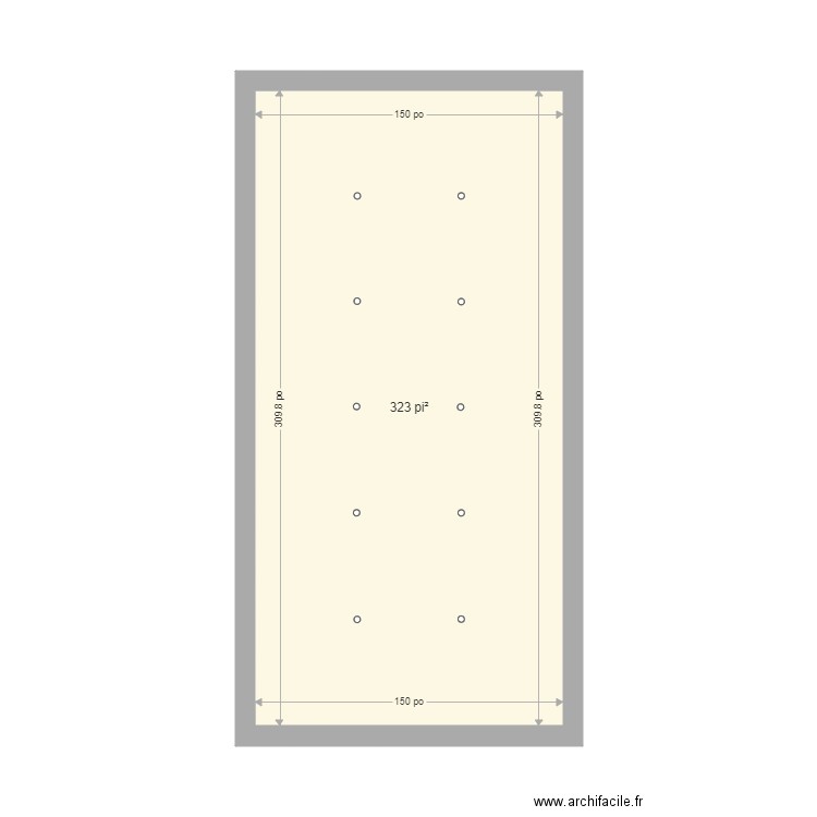 test. Plan de 1 pièce et 30 m2