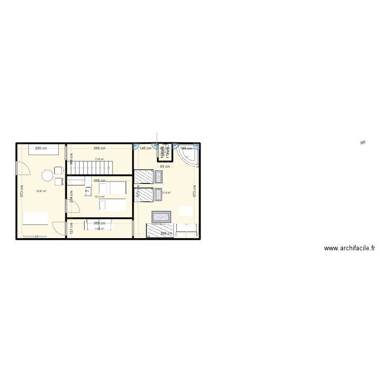 Spa dossier bac. Plan de 6 pièces et 62 m2