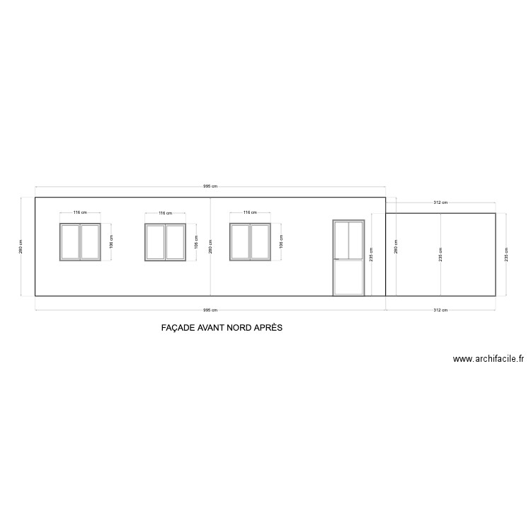 MAISON OZOIR FACADE AVANT. Plan de 0 pièce et 0 m2