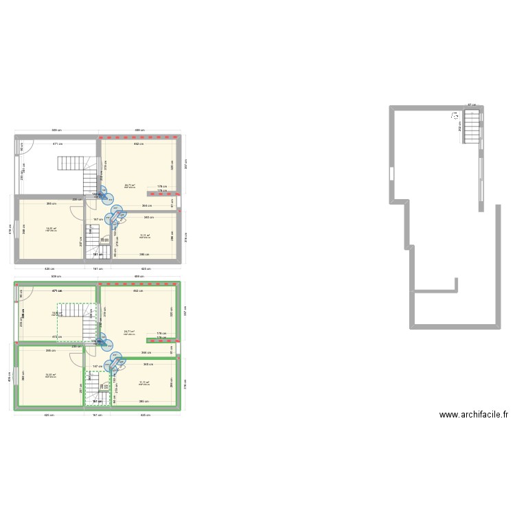 cuisine 02. Plan de 9 pièces et 117 m2