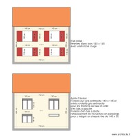 Plan façade coté ouest nord 