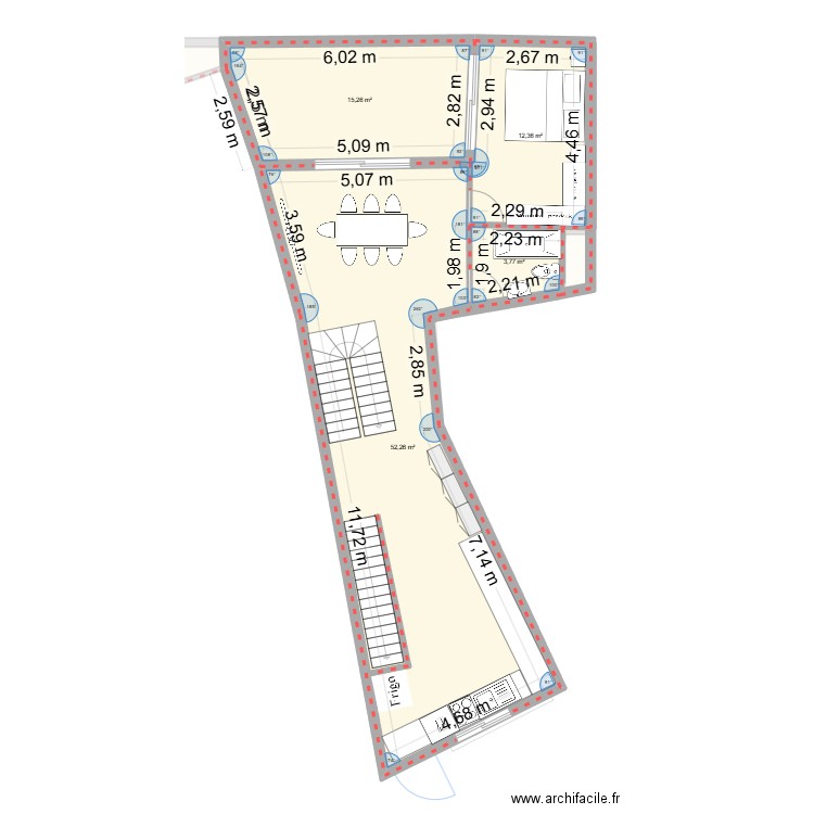 Maison_Qala_Perla. Plan de 11 pièces et 236 m2