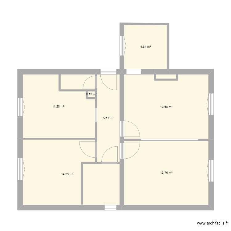 marion. Plan de 7 pièces et 63 m2