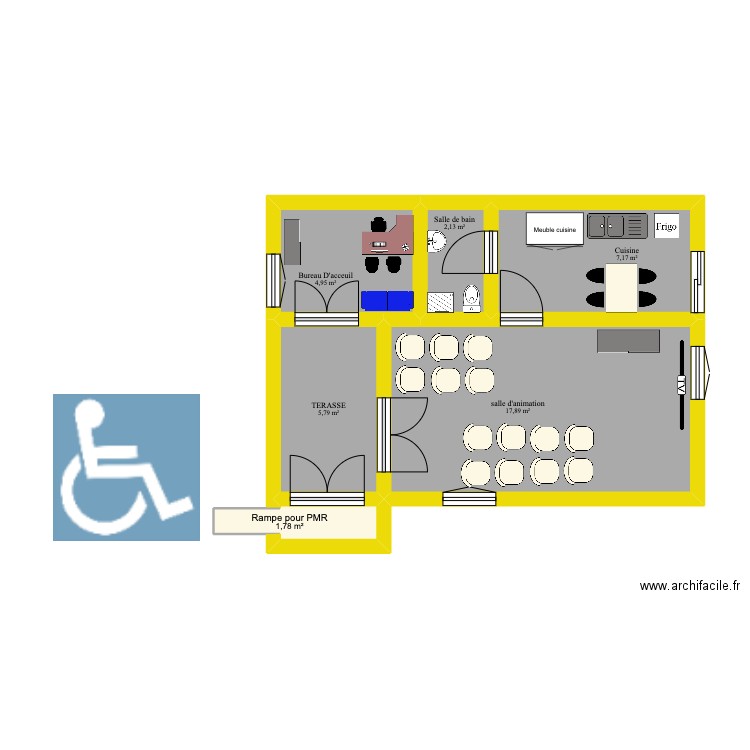 GOLDEN DRIVING. Plan de 6 pièces et 40 m2