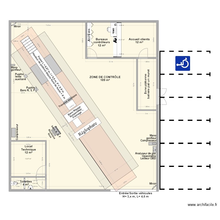 CCT VL Autocontrole Des Paters DÔLE 2. Plan de 6 pièces et 239 m2