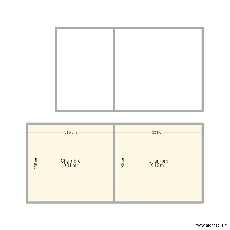 Maison . Plan de 2 pièces et 18 m2