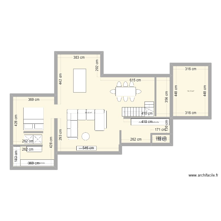 Future maison. Plan de 3 pièces et 106 m2