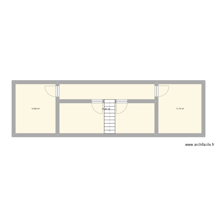 LE S. Plan de 3 pièces et 48 m2