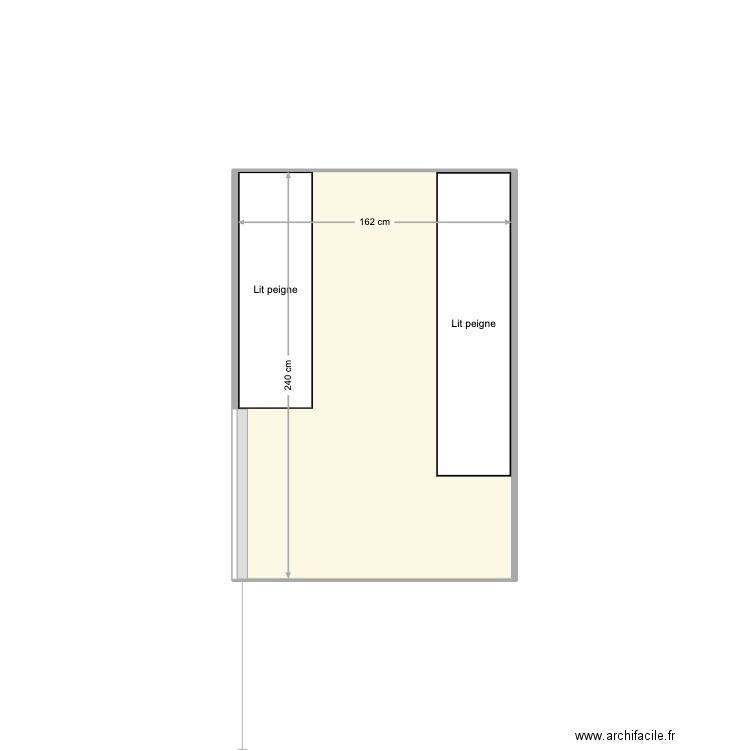 BibimTruck. Plan de 1 pièce et 4 m2