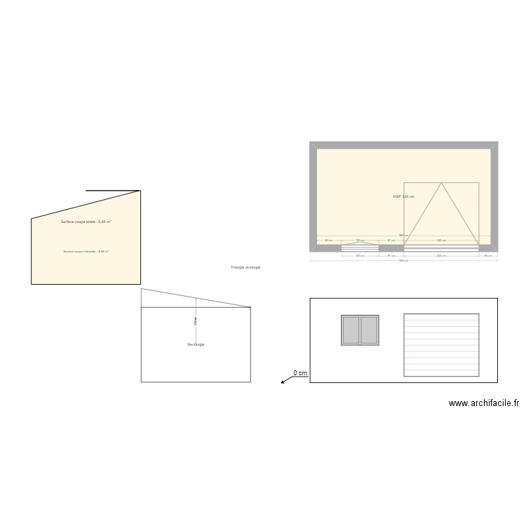 Garage à vélo2. Plan de 1 pièce et 17 m2