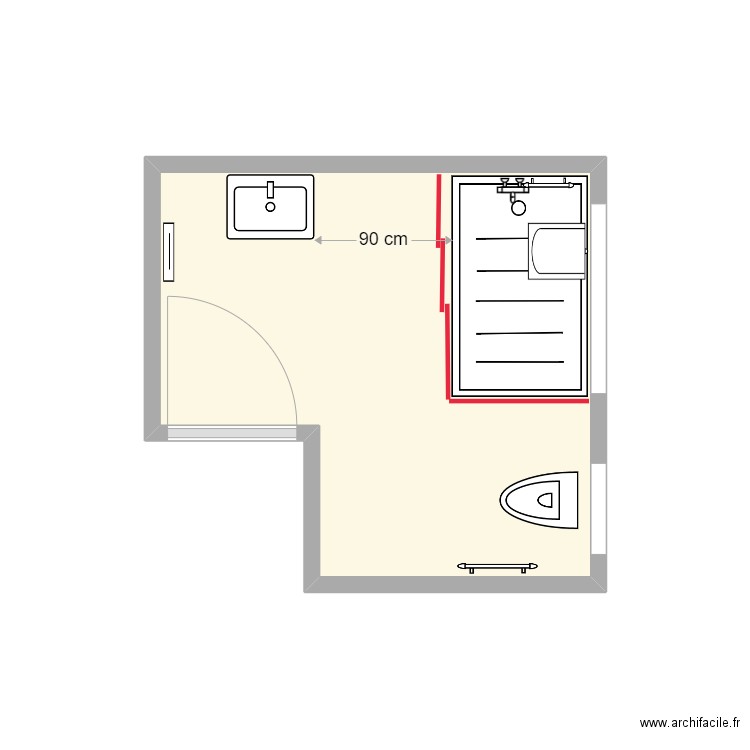 Projet_Schwartz. Plan de 1 pièce et 7 m2