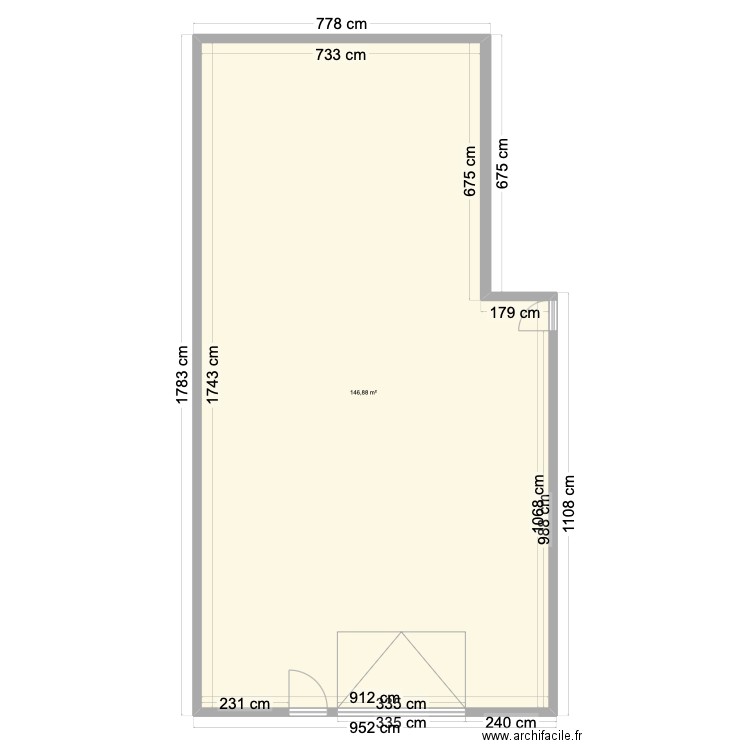 ATELIER SARAH. Plan de 1 pièce et 147 m2