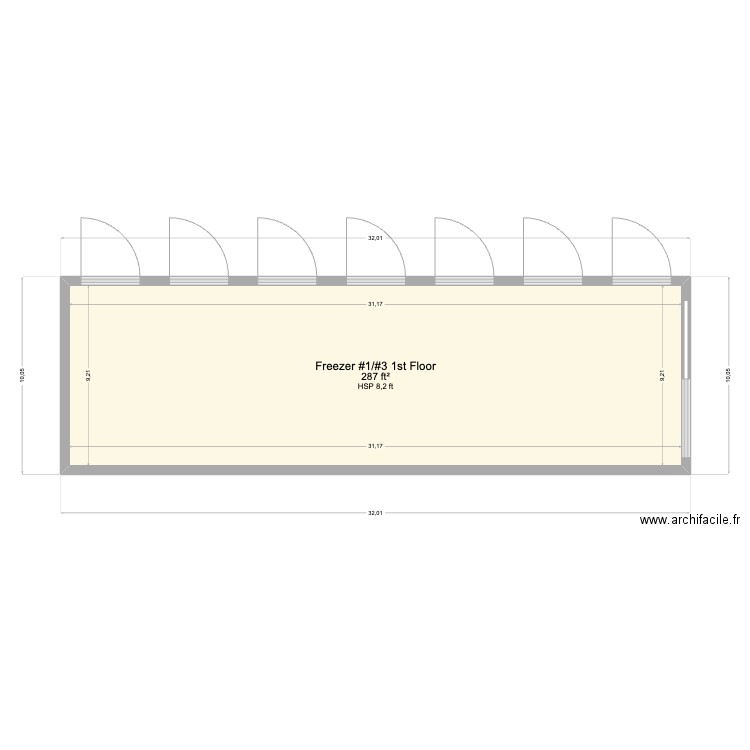 DES Freezer #1 and #3. Plan de 1 pièce et 27 m2