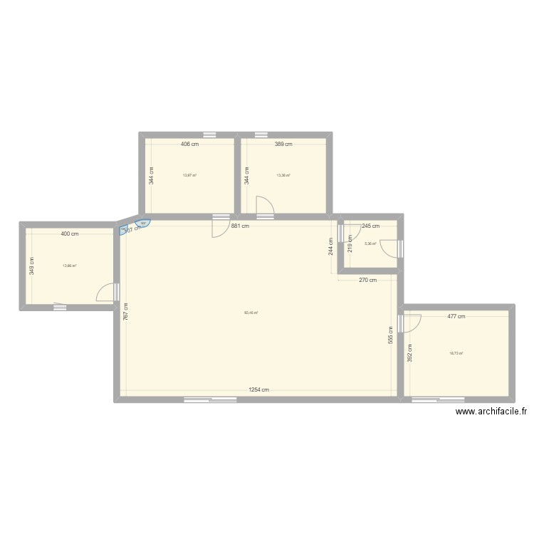 meson. Plan de 6 pièces et 159 m2