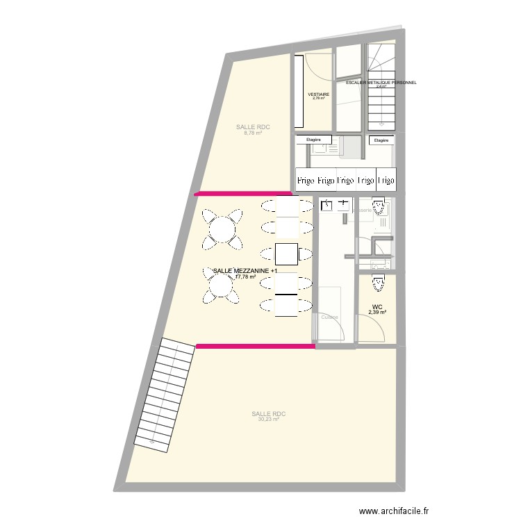 NOCCIO. Plan de 7 pièces et 142 m2