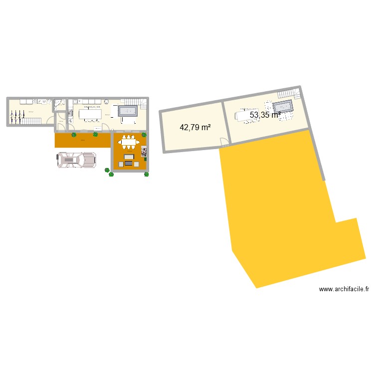 claude2. Plan de 12 pièces et 242 m2