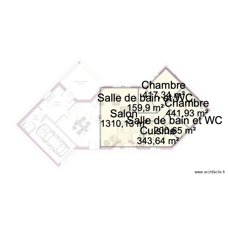 Test1. Plan de 6 pièces et 2874 m2